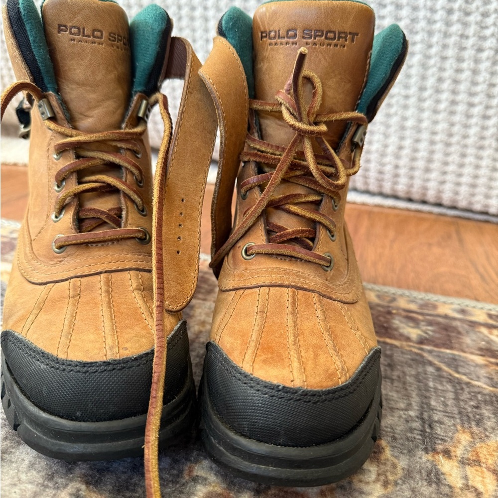 Vintage Polo Sport Duck Leather Boot